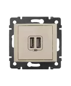 Розетка USB 2-м СП Valena сл. кость Leg 774170