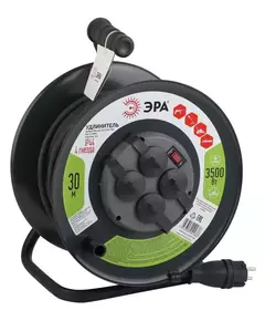 Удлинитель силовой RMx-4es-3x2.5-30m-IP44(KG) на метал. катушке с/з 4гнезда 30м КГ 3х2.5 Эра Б0043058