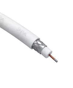 Кабель RG-6U CCS/(оплетка Al 48%)PVC 75Ом 100м SIMPLE (м) Эра Б0044596