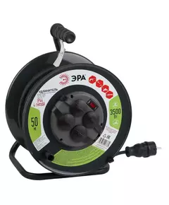 Удлинитель силовой RMx-4es-3x1.5-50m-IP44(KG) на метал. катушке с/з 4гнезда 50м КГ 3х1.5 Эра Б0046804