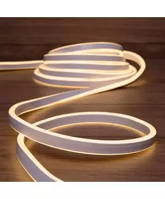 Шнур светодиодный гибкий неон LED SMD 8х16мм 120LED/м двустор. тепл. бел. 5м Neon-Night 131-006