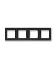 Рамка Levit 4п антрацит/дым. черн. ABB 2CHH015040A6063