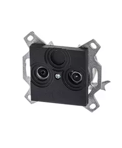 Розетка TV-R Levit оконечная антрацит ABB 2CHH083503A6063