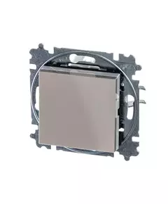 Переключатель 1-кл. СП Levit IP20 кофе макиато/бел. ABB 2CHH590645A6018