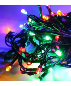 Гирлянда светодиодная 300LED провод 31.5м IP44 8 режимов мигания мультиколор Космос KOC_GIR300_RGB