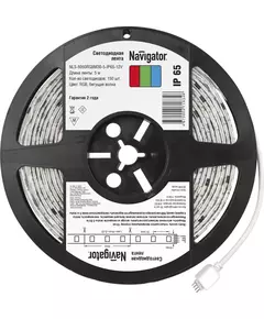 Лента светодиодная 71 834 NLS-5050RGBM30-5-IP65-12V 5Вт/м "Бегущая волна" (уп.5м) Navigator 71834