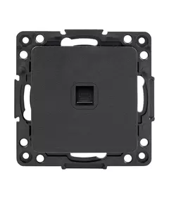Механизм розетки RJ-45 1-м Стокгольм черн. PROxima EKF EZK01-035-10