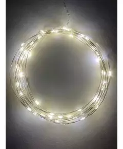 Гирлянда светодиодная "Нить" 5м 50LED тепл. свет АА ЭРА Б0047960