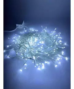 Гирлянда светодиодная "Мишура 3м 200LED 220В IP20 бел. провод хол. свет ЭРА Б0047971