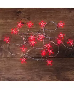 Гирлянда светодиодная "Звездочки" 20LED красн. 2.8м Neon-Night 303-034