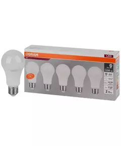 Лампа светодиодная LED Value LVCLA125 15SW/840 грушевидная матовая E27 230В 2х5 RU (уп.5шт) OSRAM 4058075577831