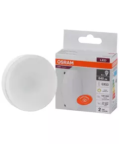 Лампа светодиодная LED Value LVGX5360 8SW/830 230В GX53 10х1 RU OSRAM 4058075582248