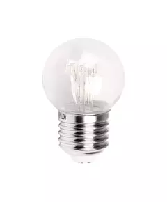 Лампа светодиодная 1Вт 6LED Шар d45 E27 тепл. бел. колба прозр. эффект лампы накаливания Neon-Night 405-126