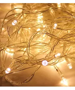 Гирлянда светодиодная 50LED провод 6.5м 8 режимов мигания Космос KOC_GIR50LED_W