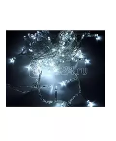 Гирлянда "Нить" 200 LED 20м уличная 3 АА батарейки 8 реж. бел. SHLights 4690601045454