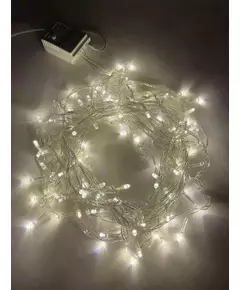 Гирлянда светодиодная "Нить" 10м 100LED 8 режимов 220В IP20 тепл. свет ЭРА Б0041894