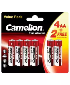 Элемент питания LR6 Plus Alkaline 4+2 (4+2LR6-BP) 1.5В (блист.6шт) Camelion 14113