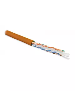 Кабель витая пара U/UTP кат.6 4х2х23AWG solid LSZH нг(А)-HF UUTP4-C6-S23-IN-LSZH-OR-305 оранж. 305м (м) Hyperline 47461