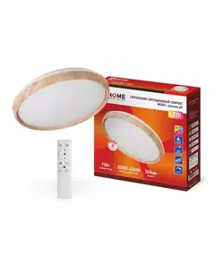 Светильник светодиодный COMFORT WOOD 75Вт 230В 3000-6500К 6000лм 500х100мм с пультом ДУ IN HOME 4690612035758
