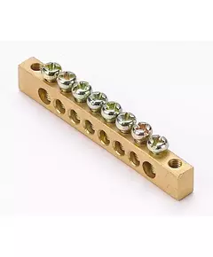 Шина нулевая 8 групп/крепеж по краям сеч. 6х9 м SchE 32002DEK