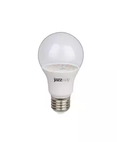 Лампа светодиодная PPG A60 Agro 9Вт грушевидная прозрачная E27 IP20 для растений clear JazzWay 5008946