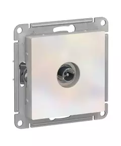 Механизм розетки проходной TV AtlasDesign 4DB жемчуж. SchE ATN000492