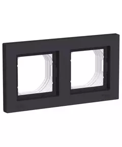 Рамка 2-м AtlasDesign Aqua IP44 карбон SchE ATN441002