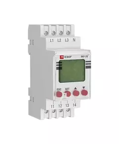 Реле контроля фаз с LCD дисплеем RKF-2S (с нейтралью) EKF rkf-2s