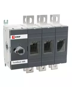 Рубильник 3п 200А реверсивный без рукоятки управления TwinBlock EKF tb-s-200-3p-rev