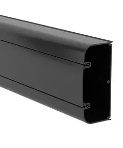 Кабель-канал 110х50 L2000 пластик с фрон. крыш. черн. DKC 01050A