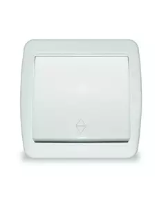 Переключатель проходной 1-кл. ОП Клио 10А IP44 бел. UNIVersal К2230