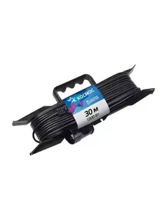 Удлинитель-шнур на рамке 1х30м 6А ПВС 2х0.75 Космос YPKsm30m-1g(6A)