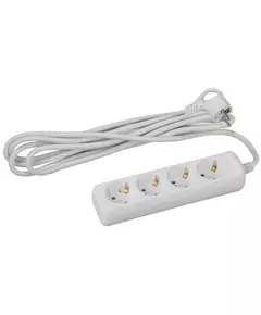 Удлинитель 4х5м с заземл. 10А ПВС 3х0.75 UX-4e-5m ЭРА Б0038580