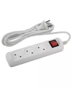 Удлинитель 3х1.5м без заземл. с выкл. 10А ПВС 2х1 U-3s-1.5m-2x1 ЭРА Б0044049