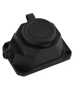 Колодка 1-м с заземл. 16А IP44 K-1e-B-IP44 каучук черн. Эра Б0044543