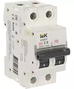 Выключатель автоматический 2п C 6А M06N ARMAT IEK AR-M06N-2-C006