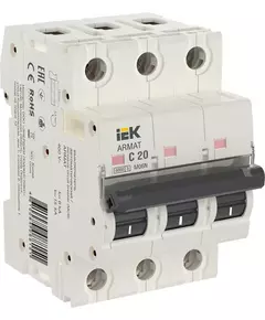 Выключатель автоматический 3п C 20А M06N ARMAT IEK AR-M06N-3-C020