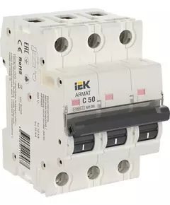 Выключатель автоматический 3п C 50А M10N ARMAT IEK AR-M10N-3-C050