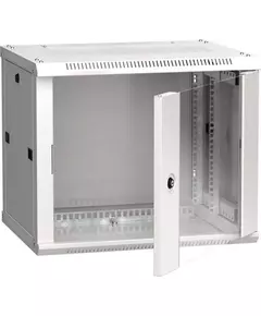 Шкаф 19дюйм LINEA W 6U 600х450мм настен. стекл. дверь RAL7035 ITK LWR3-06U64-GF