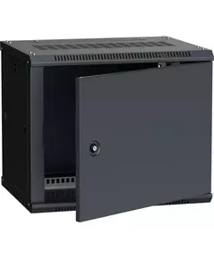 Шкаф 19 дюйм LINEA W 6U 600х450мм настен. метал. дверь RAL9005 ITK LWR5-06U64-MF