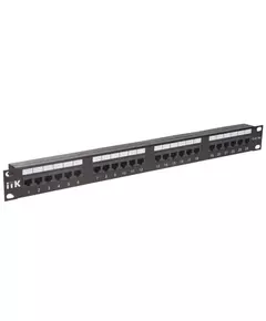 Патч-панель 1U кат.5е UTP 24 порта (IDC Dual) ITK PP24-1UC5EU-D05