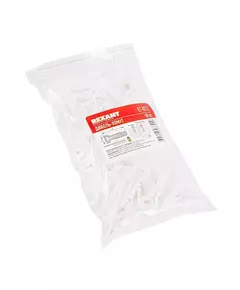 Дюбель-хомут 6-12 прямоуг. бел. (уп.100шт) Rexant 07-4612