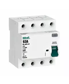 Выключатель дифференциального тока 4P 63А 30мА тип AC 6кА УЗО-03 SchE 14236DEK