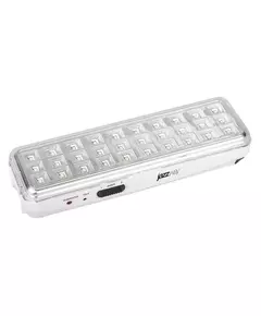 Светильник-фонарь светодиодный Accu9-L30-wh 30SMD яркий(300Лм)2ч/эконом(90Лм)6ч 220В/акк. Li-ion/3.7В/1200мАч аварийный бел. JazzWay 5024533