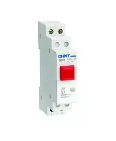 Кнопка модульная NP9-01/2 без подсветки 1НЗ красн. (R) CHINT 584057