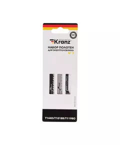 Набор полотен для электролобзика № 3 T144D/T101BR/T119BO 3шт Kranz KR-92-0322