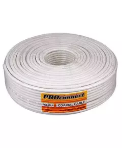 Кабель RG-6U+Cu (48%) 75Ом 100м бел. PROCONNECT 01-2206