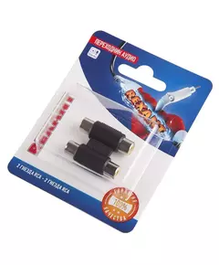 Переходник аудио 2 гнезда RCA - 2 гнезда RCA бинокль блист. Rexant 06-0165-A