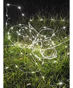 Гирлянда светодиодная 100LED 10м на солнечной батарее аккумулятор NI-MH 300мА.ч КОСМОС KOC_SOL197