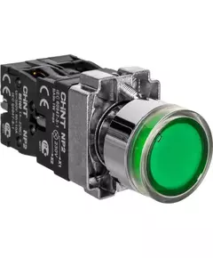 Кнопка управления NP2-BW3365 1НО+1НЗ зел. AC/DC 230В(LED) IP40 CHINT 574268